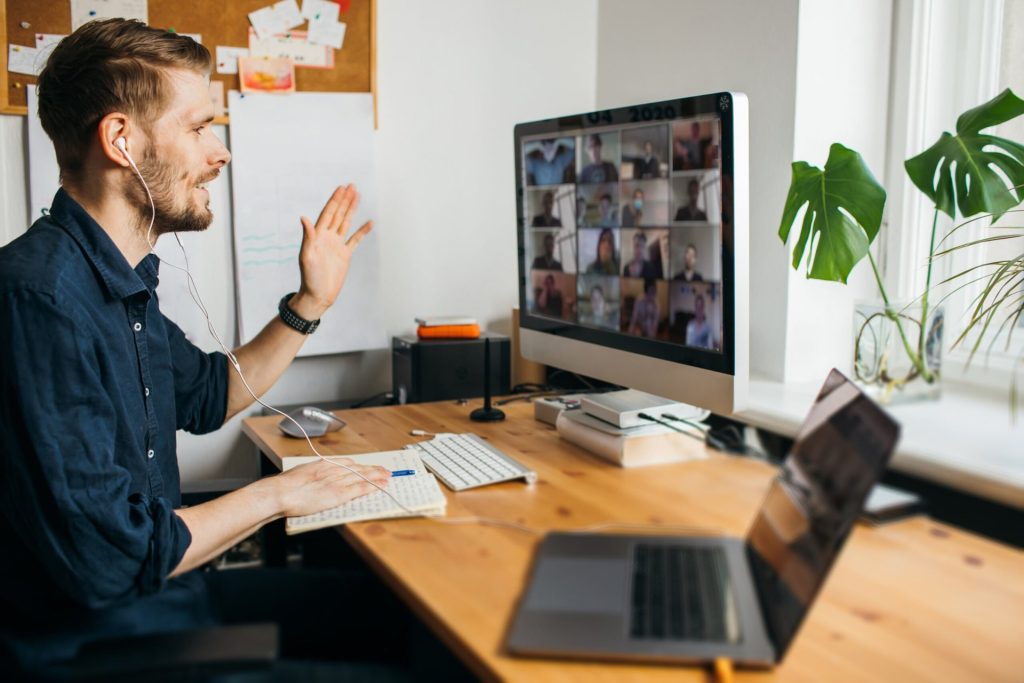 Man working from home