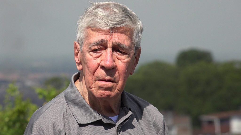 sad senior man outdoors