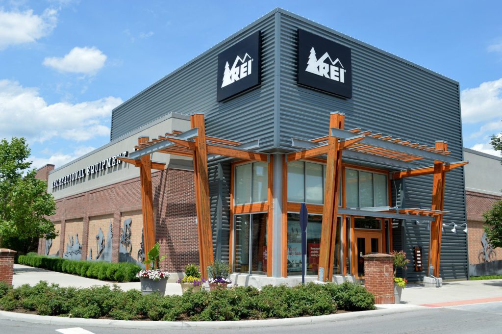 An REI (Recreational Equipment Inc.) store