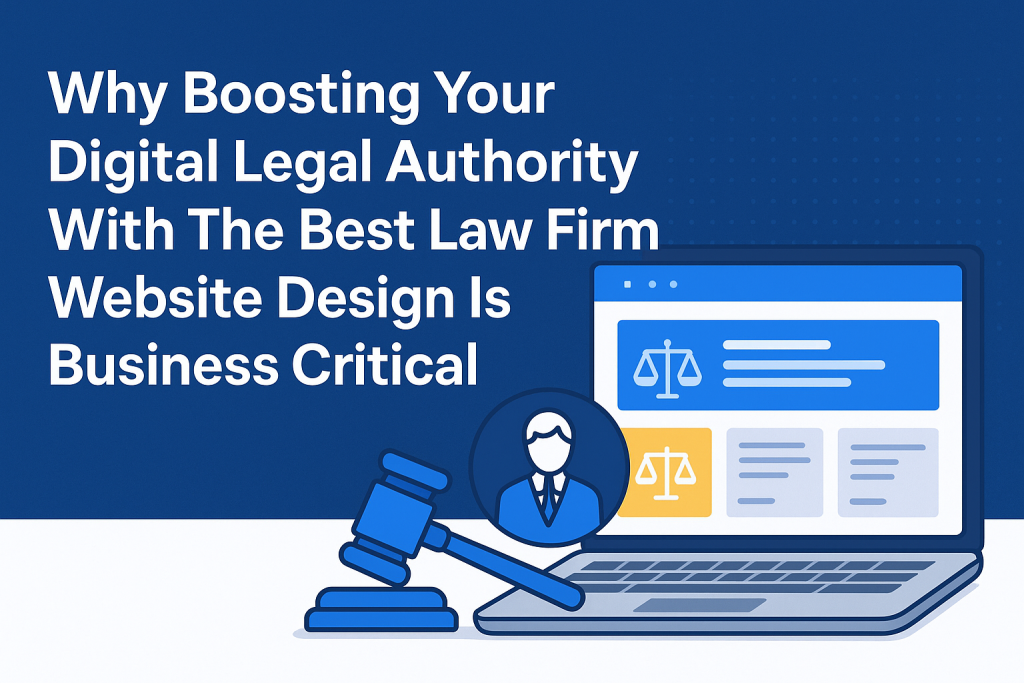 Why Boosting Your Digital Legal Authority With The Best Law Firm Website Design Is Business Critical