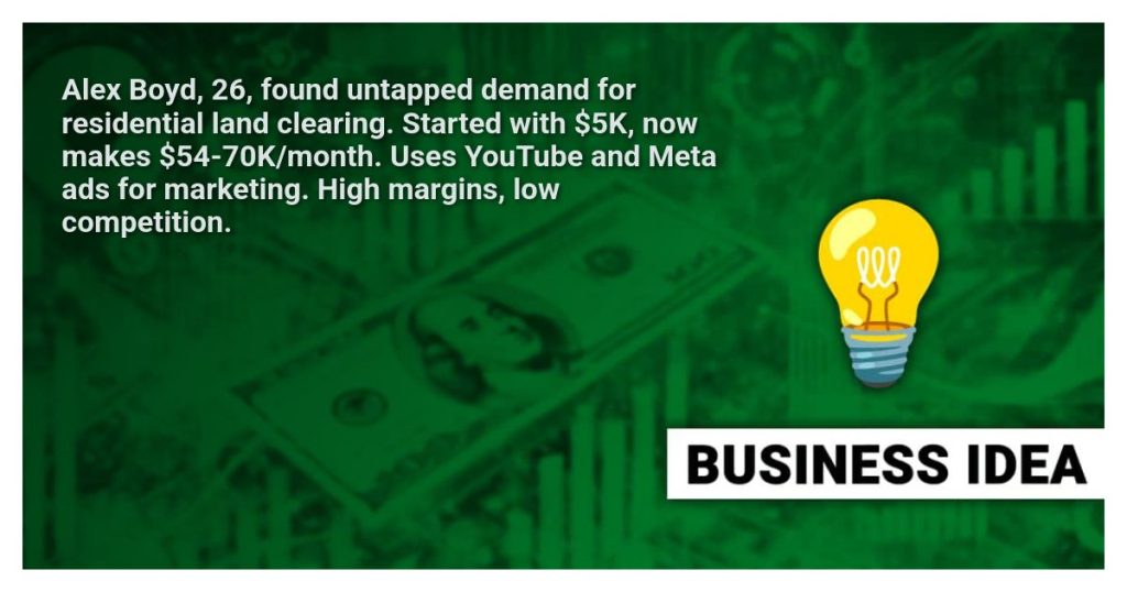 $565K In His First Year Clearing Overgrown Land $565K In His First Year Clearing Overgrown Land